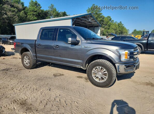 1FTEW1E50KFB83284 2019 FORD F150 Gray Delantero derecho