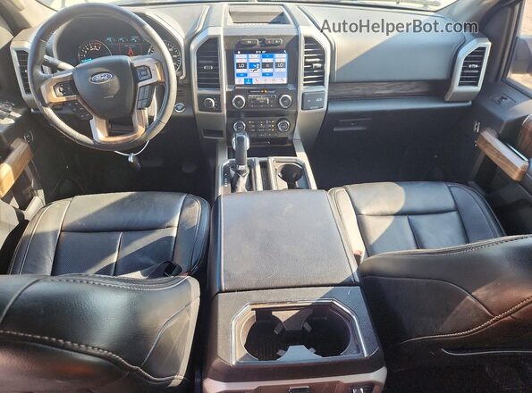 1FTEW1E50KFB83284 2019 FORD F150 Gray Vista del salpicadero