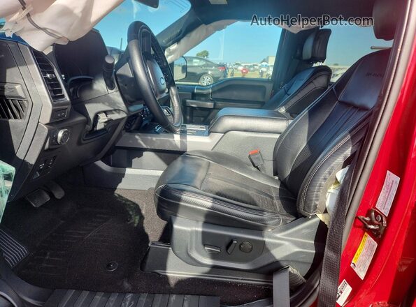 1FTEW1E50KFC89301 2019 FORD F150 Red წინა სალონის ხედი
