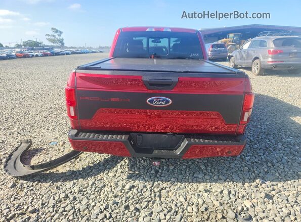 1FTEW1E50KFC89301 2019 FORD F150 Red უკანა ხედი