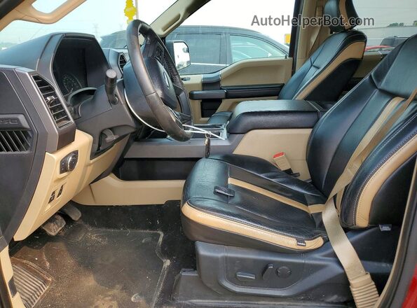 1FTEW1E50KFD05514 2019 FORD F150 Red Widok wnętrza z przodu