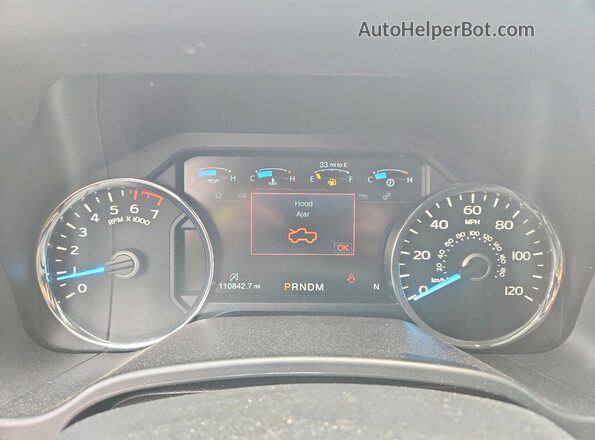1FTEW1E50KKD48726 2019 FORD F150 Белый Вид щитка приборов