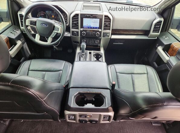 1FTEW1E50KKD48726 2019 FORD F150 Белый Вид панели приборов