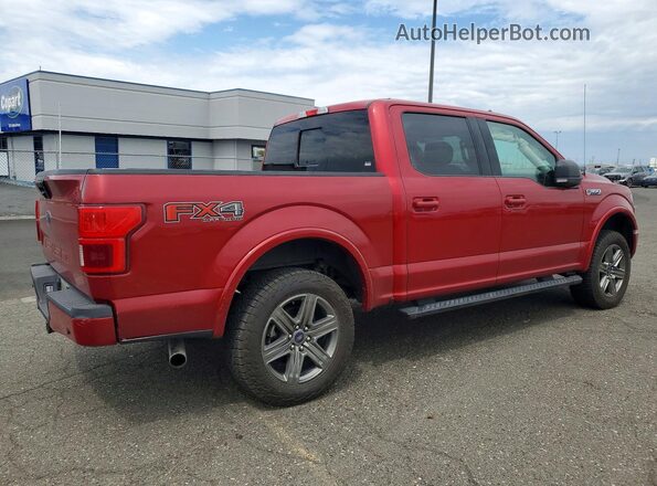 1FTEW1E50LKD91514 2020 FORD F150 Red Задня права чверть