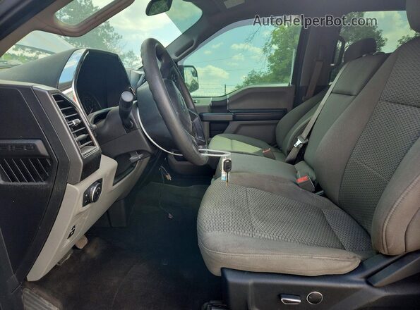 1FTEW1E51JFD62061 2018 FORD F150 Gray წინა სალონის ხედი