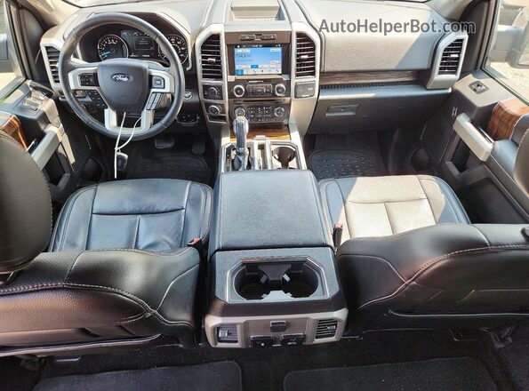 1FTEW1E51JKD10744 2018 FORD F150 Tan Dashboard view