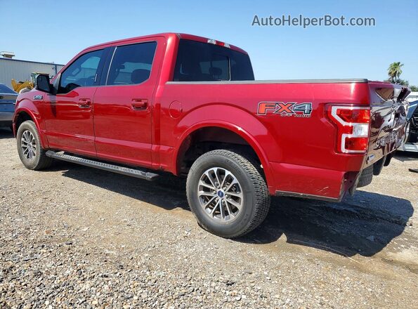 1FTEW1E51JKF54068 2018 FORD F150 Red Հետևի ձախ
