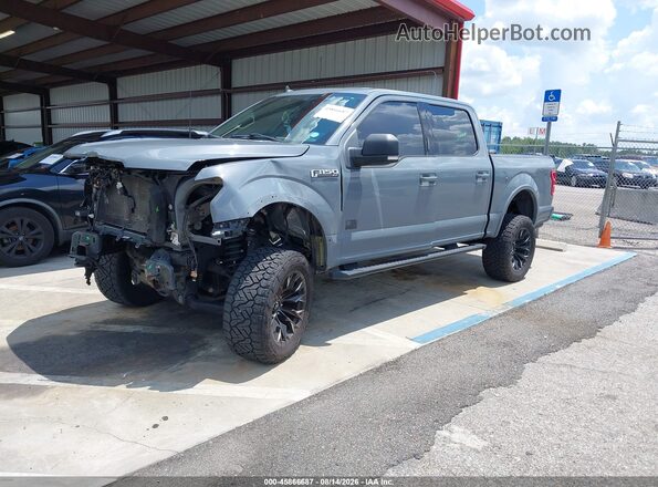 1FTEW1E51KFC00870 2019 FORD F150 Gray Առջևի ձախ երեք քառորդ տեսարան