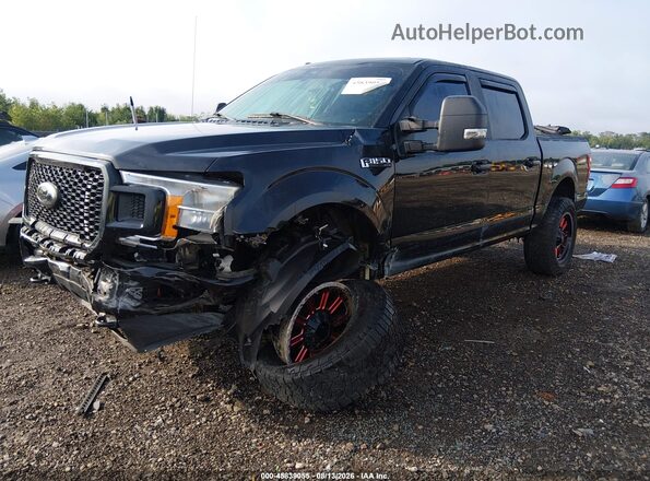 1FTEW1E51KFC75357 2019 FORD F150 Black წინა მარცხენა ხედი სამი მეოთხედიდან