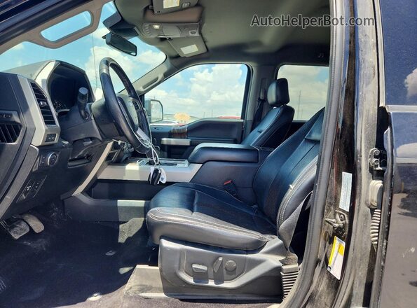 1FTEW1E51KKE37799 2019 FORD F150 Black Вид салону спереду