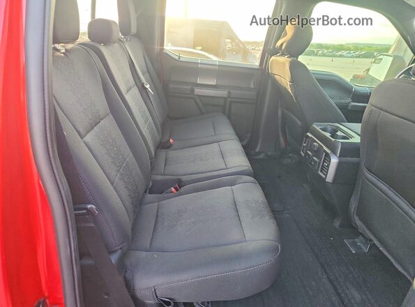 1FTEW1E51LKD75385 2020 FORD F150 Red Vista de los asientos traseros
