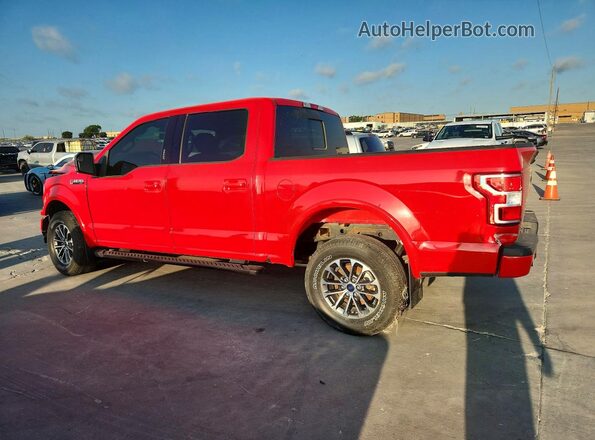 1FTEW1E51LKD75385 2020 FORD F150 Red Trasero izquierdo