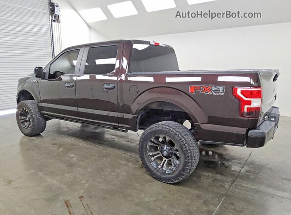 1FTEW1E52JFC43354 2018 FORD F150 Black Trasero izquierdo