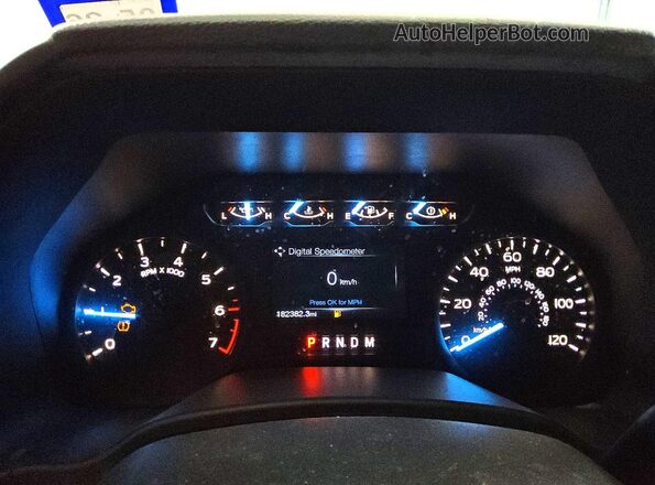 1FTEW1E52JFC43354 2018 FORD F150 Black Vista del cuadro de instrumentos