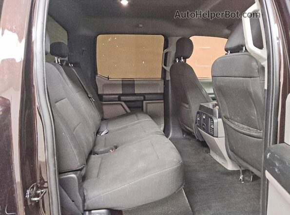 1FTEW1E52JFC43354 2018 FORD F150 Black Vista de los asientos traseros