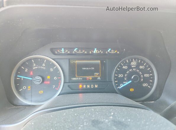 1FTEW1E52JFE40413 2018 FORD F150 White ხელსაწყოთა პანელის ხედი