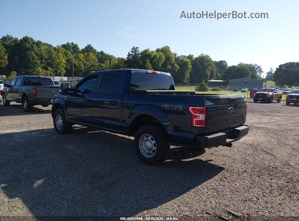 1FTEW1E52JKE40970 2018 FORD F150 Blue Հետևի ձախ