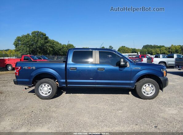 1FTEW1E52JKE40970 2018 FORD F150 Blue Սալոնի հետևի տեսք