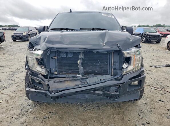 1FTEW1E52JKF91078 2018 FORD F150 Black Front view