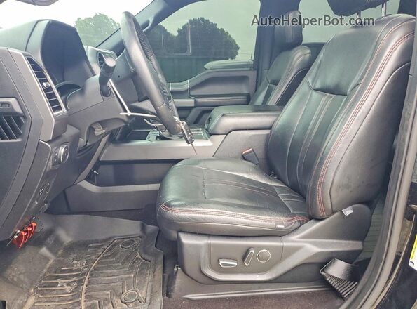 1FTEW1E52JKF91078 2018 FORD F150 Black Front interior view