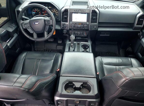 1FTEW1E52JKF91078 2018 FORD F150 Black Dashboard view