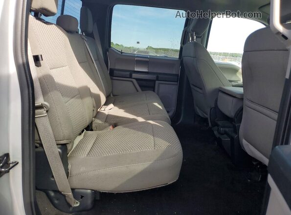 1FTEW1E53JFC07365 2018 FORD F150 Silver Rear seats view