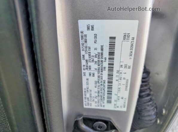 1FTEW1E53JFC07365 2018 FORD F150 Silver Engine compartment view