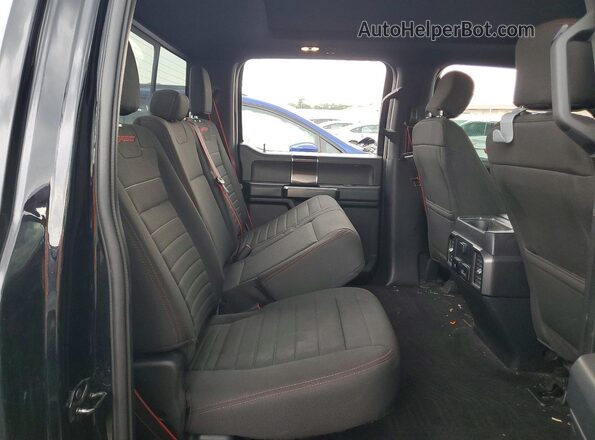 1FTEW1E53JFC41287 2018 FORD F150 Black Vista de los asientos traseros