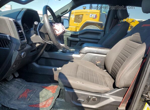 1FTEW1E53JFD90668 2018 FORD F150 Black Вид салону спереду