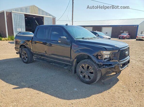 1FTEW1E53JFD90668 2018 FORD F150 Black Передня права чверть