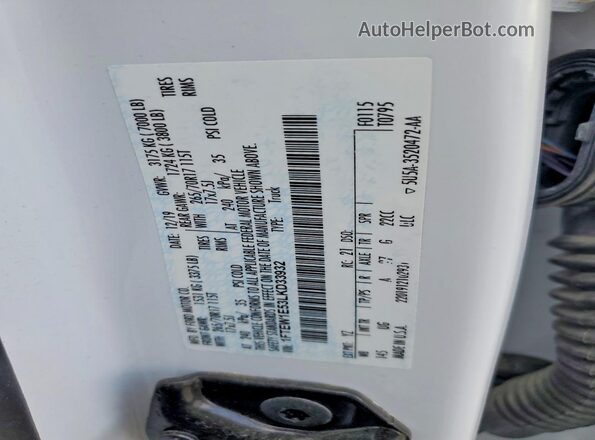 1FTEW1E53LKD33932 2020 FORD F150 White ძრავის განყოფილების ხედი