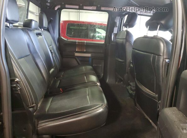 1FTEW1E54JFC29438 2018 FORD F150 Black Widok tylnych siedzeń
