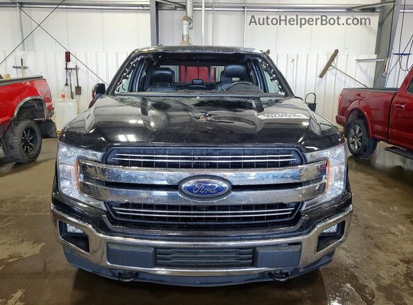 1FTEW1E54JFC29438 2018 FORD F150 Black Widok z przodu