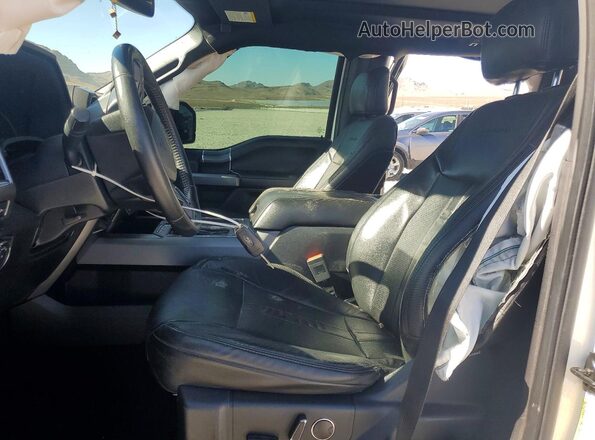 1FTEW1E54JFD87990 2018 FORD F150 White Widok wnętrza z przodu