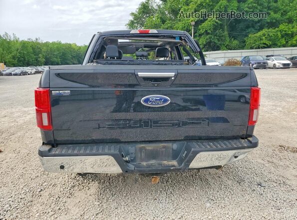 1FTEW1E54JFE02648 2018 FORD F150 Black Вид ззаду