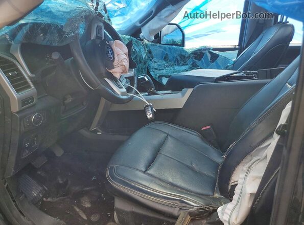 1FTEW1E54JFE02648 2018 FORD F150 Black Вид салону спереду
