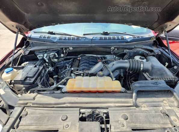 1FTEW1E54JFE51204 2018 FORD F150 Red Vista interior trasera