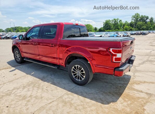 1FTEW1E54JFE51204 2018 FORD F150 Red Trasero izquierdo