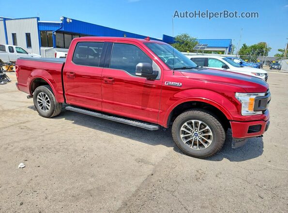 1FTEW1E54JFE51204 2018 FORD F150 Red Delantero derecho