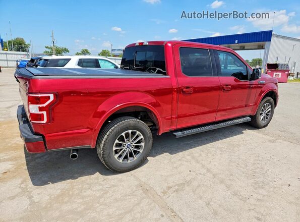 1FTEW1E54JFE51204 2018 FORD F150 Red Trasero derecho