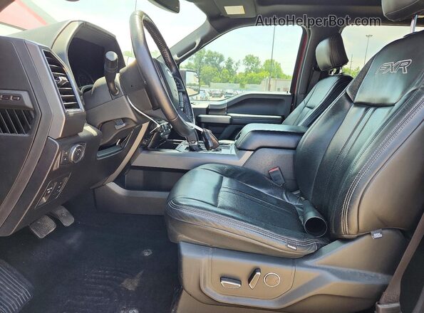 1FTEW1E54JFE51204 2018 FORD F150 Red Vista interior delantera