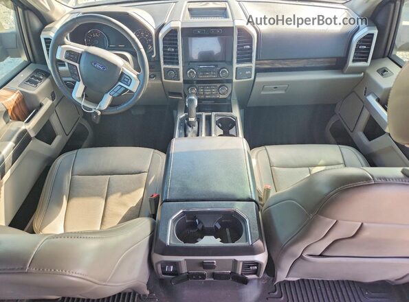 1FTEW1E54KFA65495 2019 FORD F150 Tan Vista del salpicadero