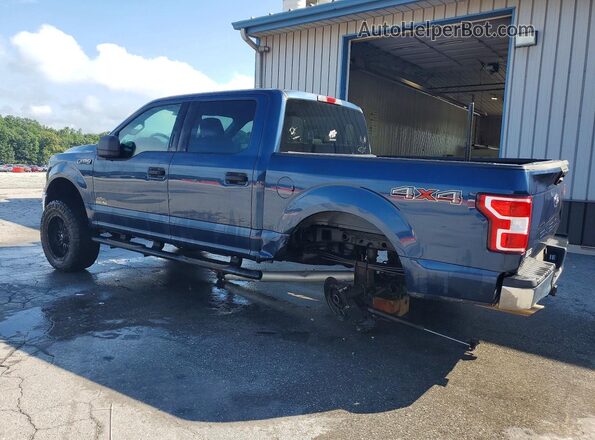1FTEW1E55JFD17186 2018 FORD F150 Blue უკანა მარცხენა