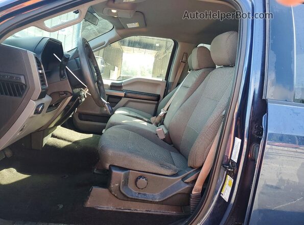 1FTEW1E55JFD17186 2018 FORD F150 Blue წინა სალონის ხედი