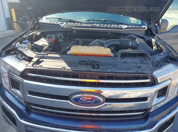 1FTEW1E55JFD17186 2018 FORD F150 Blue უკანა სალონის ხედი