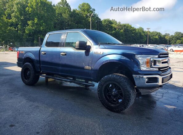 1FTEW1E55JFD17186 2018 FORD F150 Blue წინა მარჯვენა