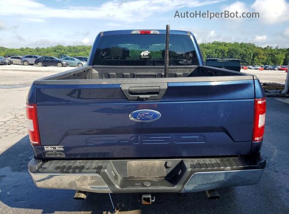 1FTEW1E55JFD17186 2018 FORD F150 Blue უკანა ხედი