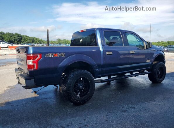 1FTEW1E55JFD17186 2018 FORD F150 Blue უკანა მარჯვენა