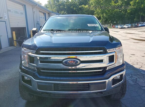 1FTEW1E55JFD17186 2018 FORD F150 Blue წინა ხედი
