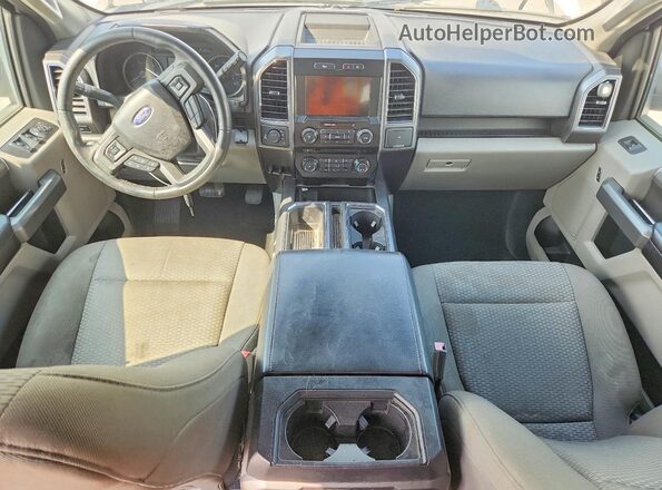 1FTEW1E55JKC12591 2018 FORD F150 White Vista del salpicadero